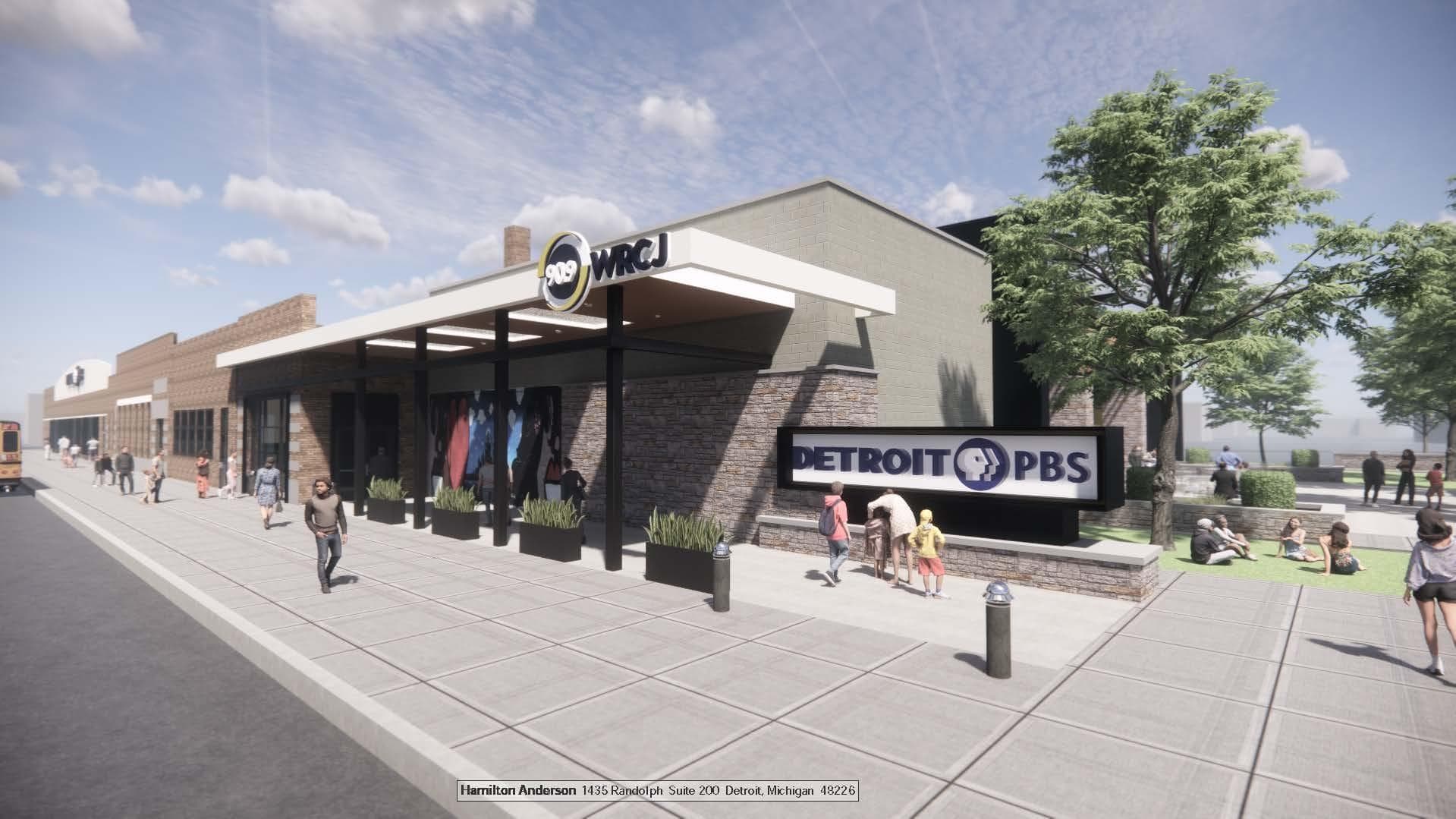 Detroit Campus Rendering – Exterior Erb Family